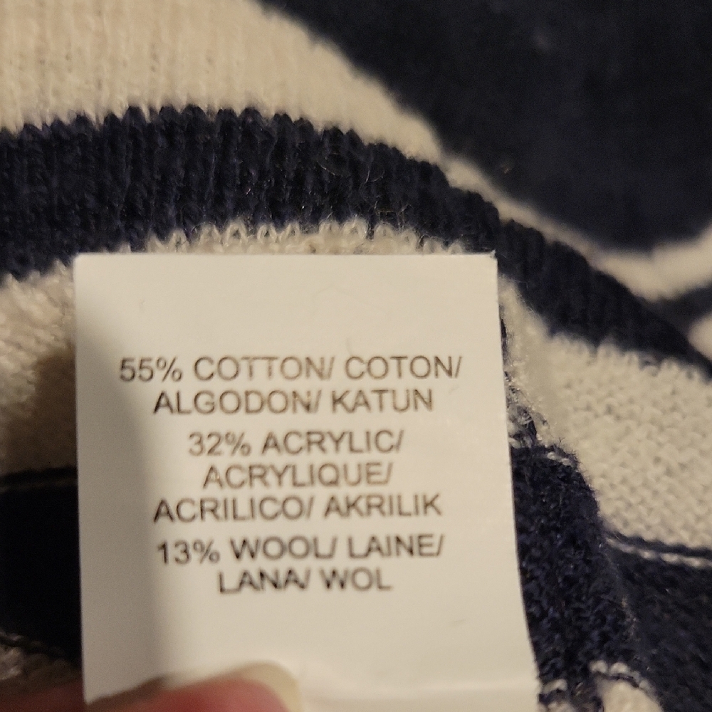Lucky Brand Navy Knit Sweater - Picture 10 of 12